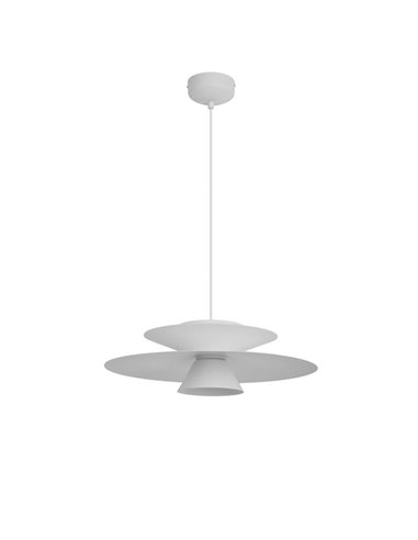 Colgante LED de doble disco ESTRELLA blanco 12W 3000K 900Lm TRIAC Ø50cm