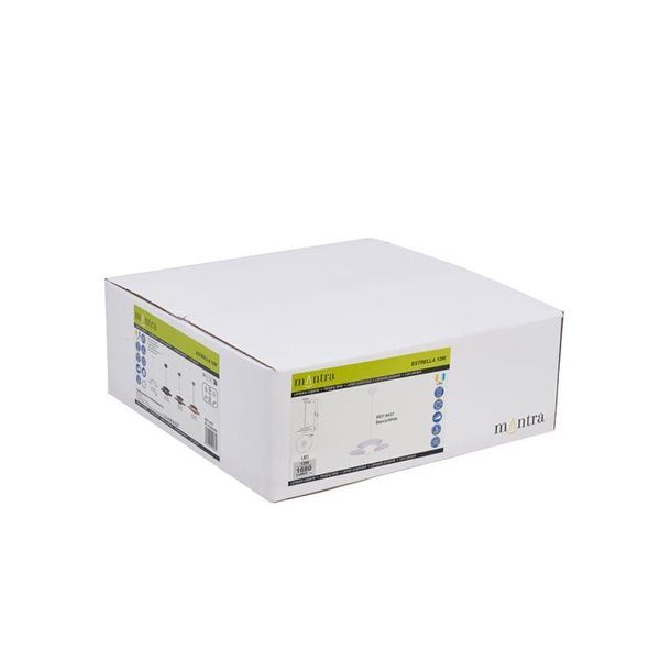 Colgante LED de doble disco ESTRELLA blanco 12W 3000K 900Lm TRIAC Ø50cm