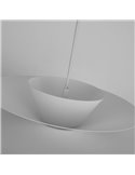 Colgante LED de doble disco ESTRELLA blanco 12W 3000K 900Lm TRIAC Ø50cm