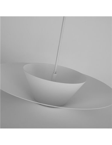 Luminária pendente LED de disco duplo STAR branca 12W 3000K 900lm TRIAC Ø50cm