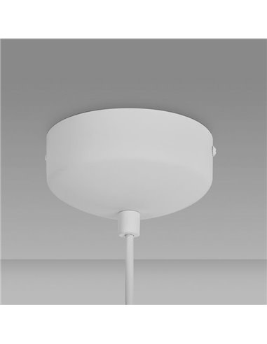 Colgante LED de doble disco ESTRELLA blanco 12W 3000K 900Lm TRIAC Ø50cm