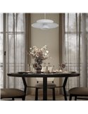 Colgante LED de doble disco ESTRELLA blanco 12W 3000K 900Lm TRIAC Ø50cm