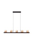 Lámpara colgante LED ALABASTRO grande 62W 3000K 5000Lm dimmable TRIAC, barra 127cm