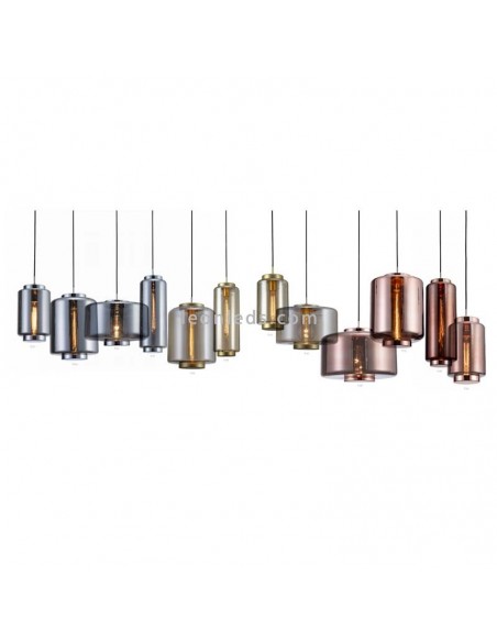 Lámpara de Techo moderna Jarras Cobre | Lámpara colgante serie Jarras 6190 | Lámpara de techo barata | LeonLeds