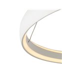 Suspension LED compacte, 1 anneau blanc, 42 W, 3000 K, 5290 lm, TRIAC, Ø 58,7 cm
