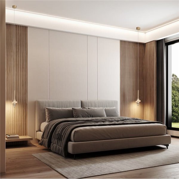 Suspension LED BETTY, dorée, 7 W, 3000 K, 840 lm, avec diffuseur en albâtre, hauteur réglable