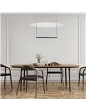 Lámpara colgante LED SUN II negra 39W 3000K 3510Lm regulable 3 Step DIM, grande Ø80cm