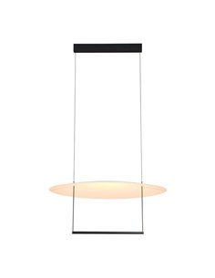 Luminária pendente LED SUN II, preta, 39W, 3000K, 3510lm, dimerizável, 3 níveis de intensidade, grande, Ø80cm