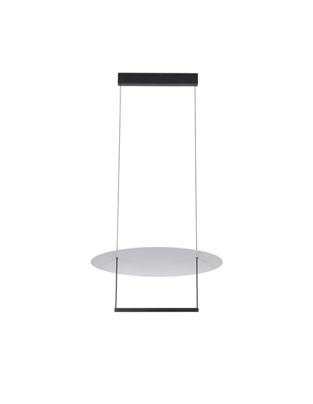 Lámpara colgante LED SUN II negra 30W 3000K 2920Lm regulable 3 Step DIM, mediana Ø60cm