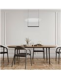 Lámpara colgante LED SUN II negra 30W 3000K 2920Lm regulable 3 Step DIM, mediana Ø60cm