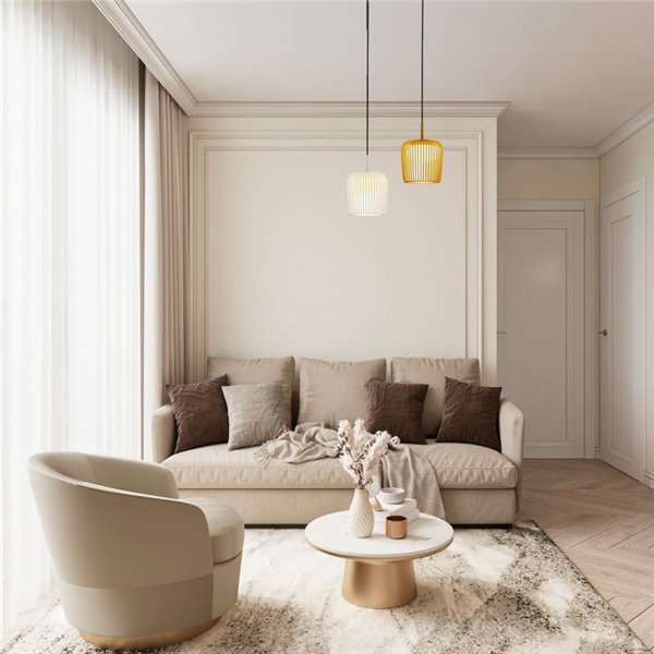 Colgante de techo cilíndrica DUBAI oro Ø16cm para sistema MODULAR LIGHTS 220V, 1 luz GX53 (no incl.)