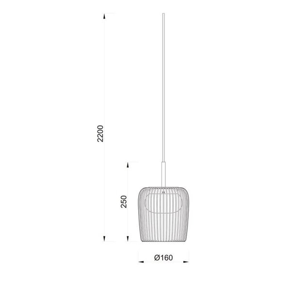 Colgante de techo cilíndrica DUBAI negro Ø16cm para sistema MODULAR LIGHTS 220V, 1 luz GX53 (no incl.) 