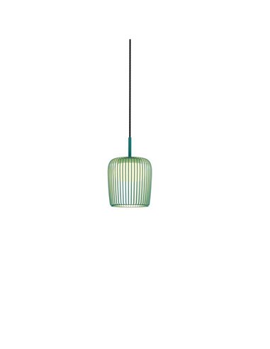 Colgante de techo cilíndrica DUBAI verde Ø16cm para sistema MODULAR LIGHTS 220V, 1 luz GX53 (no incl.)