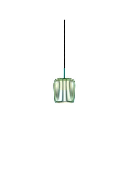 Colgante de techo cilíndrica DUBAI verde Ø16cm para sistema MODULAR LIGHTS 220V, 1 luz GX53 (no incl.)