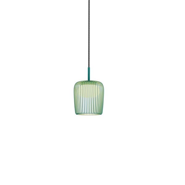Colgante de techo cilíndrica DUBAI verde Ø16cm para sistema MODULAR LIGHTS 220V, 1 luz GX53 (no incl.)