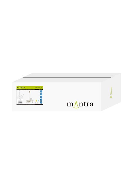 Lámpara de techo LED decorativa horizontal con 4 luces NEW YORK, 3000K 24W 3700Lm