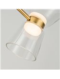 Lámpara de techo LED decorativa horizontal con 4 luces NEW YORK, 3000K 24W 3700Lm