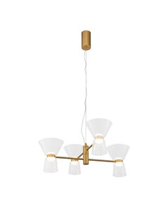 Lámpara de techo LED decorativa horizontal con 4 luces NEW YORK, 3000K 24W 3700Lm