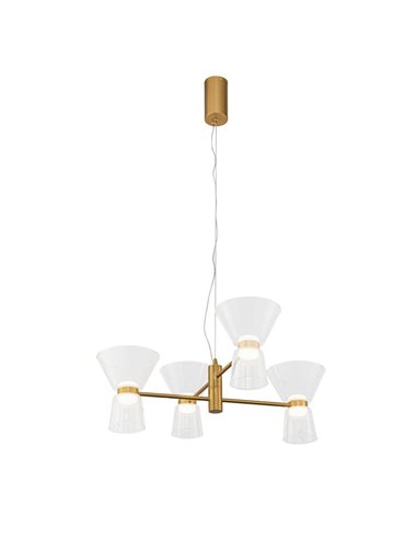 Lámpara de techo LED decorativa horizontal con 4 luces NEW YORK, 3000K 24W 3700Lm