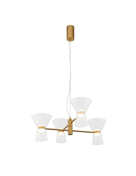 Lámpara de techo LED decorativa horizontal con 4 luces NEW YORK, 3000K 24W 3700Lm