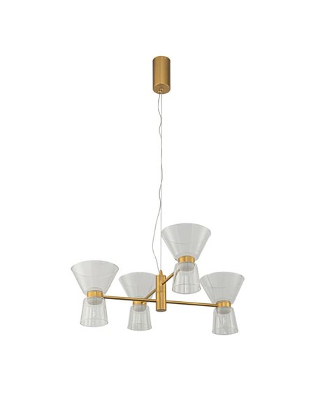 Lámpara de techo LED decorativa horizontal con 4 luces NEW YORK, 3000K 24W 3700Lm