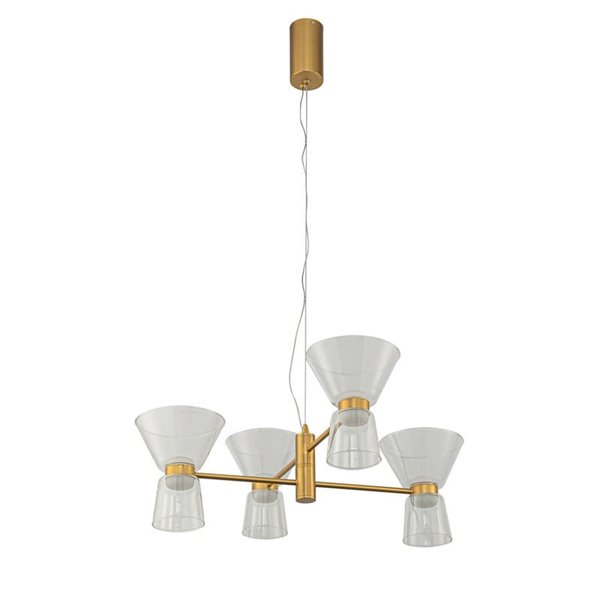 Lámpara de techo LED decorativa horizontal con 4 luces NEW YORK, 3000K 24W 3700Lm