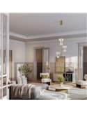 Lámpara de techo LED decorativa vertical con 3 luces NEW YORK, 3000K 18W 1400Lm