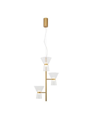 Lámpara de techo LED decorativa vertical con 3 luces NEW YORK, 3000K 18W 1400Lm