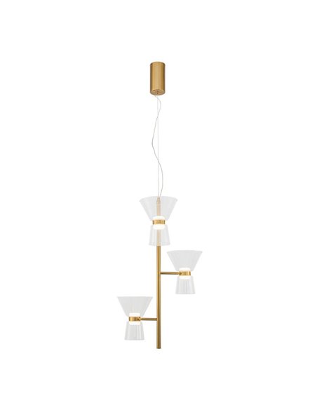 Lámpara de techo LED decorativa vertical con 3 luces NEW YORK, 3000K 18W 1400Lm