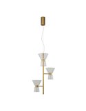 Plafonnier LED vertical décoratif à 3 lampes NEW YORK, 3000K 18W 1400LM