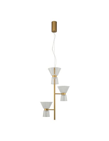 Lámpara de techo LED decorativa vertical con 3 luces NEW YORK, 3000K 18W 1400Lm