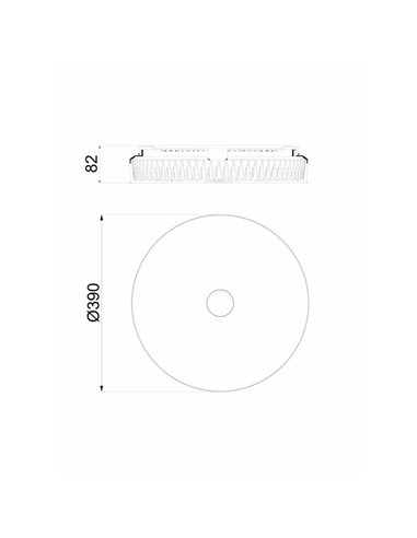 Plafonnier LED rond à intensité variable FROZEN Ø39cm, 45W 5220Lm, CTT 2700K-5000K, blanc avec télécommande
