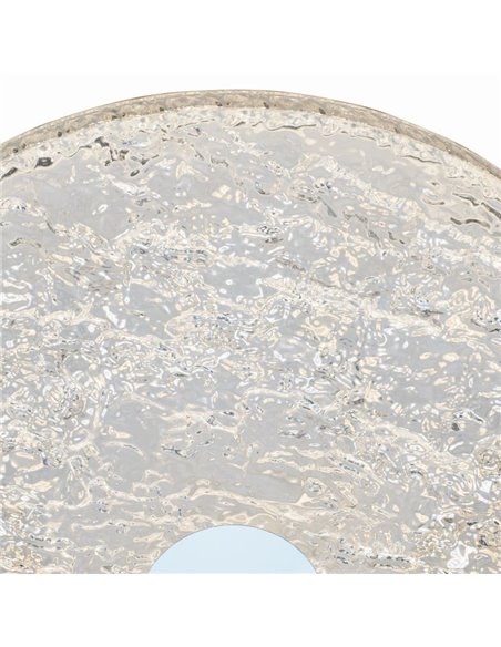 Plafón de techo LED regulable redondo FROZEN Ø39cm, 45W 5220Lm, CTT 2700K-5000K, blanco con mando