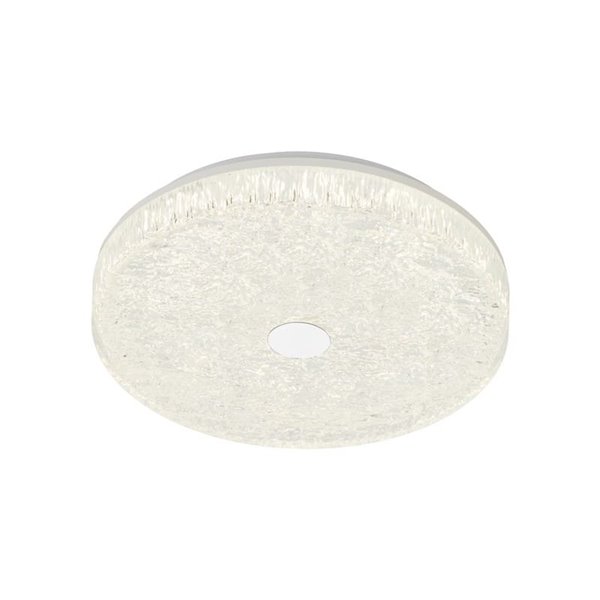 Plafón de techo LED regulable redondo FROZEN Ø39cm, 45W 5220Lm, CTT 2700K-5000K, blanco con mando