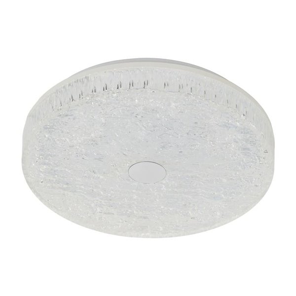 Plafonnier LED rond à intensité variable FROZEN Ø48cm, 45W 5220Lm, CTT 2700K-5000K, blanc avec télécommande
