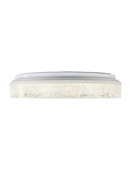 Plafonnier LED rond à intensité variable FROZEN Ø48cm, 45W 5220Lm, CTT 2700K-5000K, blanc avec télécommande