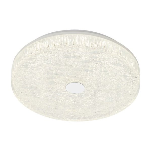 Plafonnier LED rond à intensité variable FROZEN Ø48cm, 45W 5220Lm, CTT 2700K-5000K, blanc avec télécommande