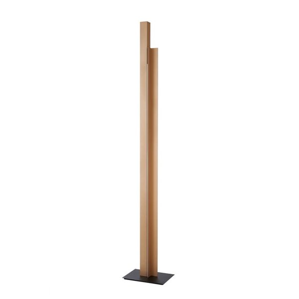 Lámpara de pie LED de salón moderno 200cm MANHATTAN latón, regulable, 48W, 5900Lm, 3000K