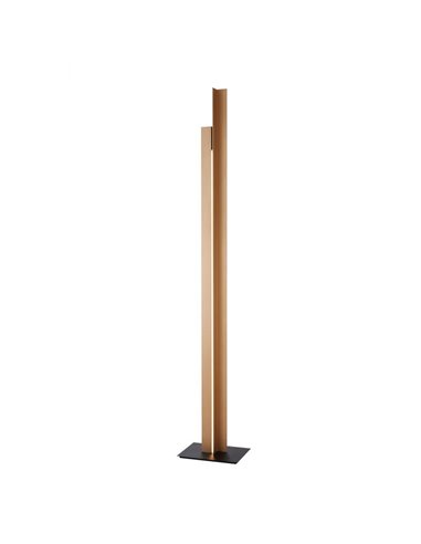 Lámpara de pie LED de salón moderno 200cm MANHATTAN latón, regulable, 48W, 5900Lm, 3000K