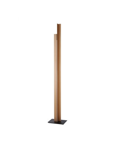 Lámpara de pie LED de salón moderno 200cm MANHATTAN latón, regulable, 48W, 5900Lm, 3000K