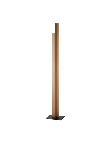 Lámpara de pie LED de salón moderno 200cm MANHATTAN latón, regulable, 48W, 5900Lm, 3000K