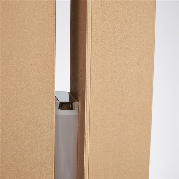 Lampadaire LED moderne pour salon, 200 cm, MANHATTAN, laiton, dimmable, 48 W, 5900 lm, 3000 K