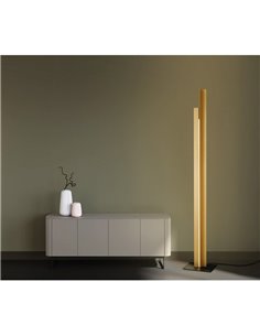 Lámpara de pie LED de salón moderno 200cm MANHATTAN latón, regulable, 48W, 5900Lm, 3000K 2