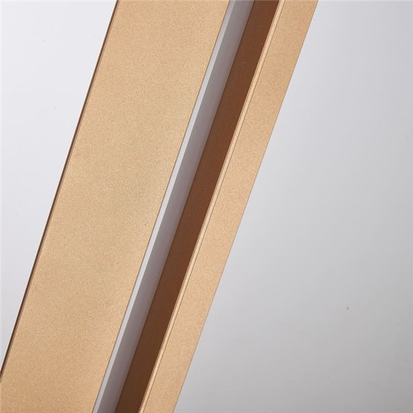 Luminária de chão LED moderna para sala de estar, modelo MANHATTAN, 200 cm, latão, dimerizável, 48 W, 5900 lúmens, 3000 K.