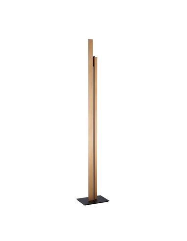 Lámpara de pie LED de salón moderno 200cm MANHATTAN latón, regulable, 48W, 5900Lm, 3000K