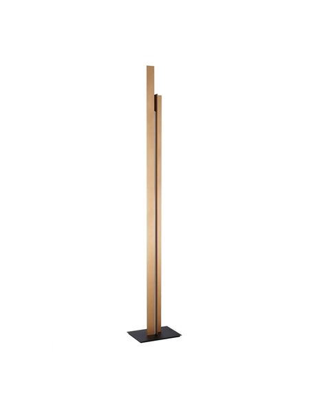 Lámpara de pie LED de salón moderno 200cm MANHATTAN latón, regulable, 48W, 5900Lm, 3000K