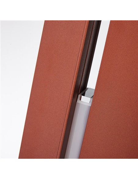 Lampe de salon LED moderne 200 cm MANHATTAN or rose, dimmable, 48 W, 5900 lm, 3000 K