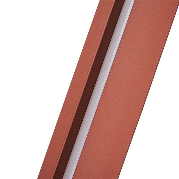 Luminária de sala de estar LED moderna MANHATTAN, 200 cm, ouro rosa, dimerizável, 48 W, 5900 lúmens, 3000 K