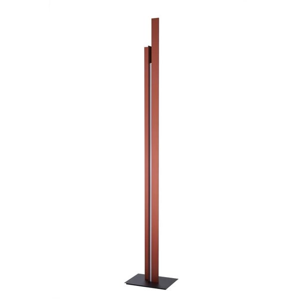 Luminária de sala de estar LED moderna MANHATTAN, 200 cm, ouro rosa, dimerizável, 48 W, 5900 lúmens, 3000 K