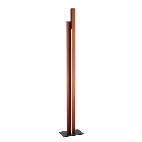 Lámpara de salón LED moderno 200cm MANHATTAN oro rosa, regulable, 48W, 5900Lm, 3000K